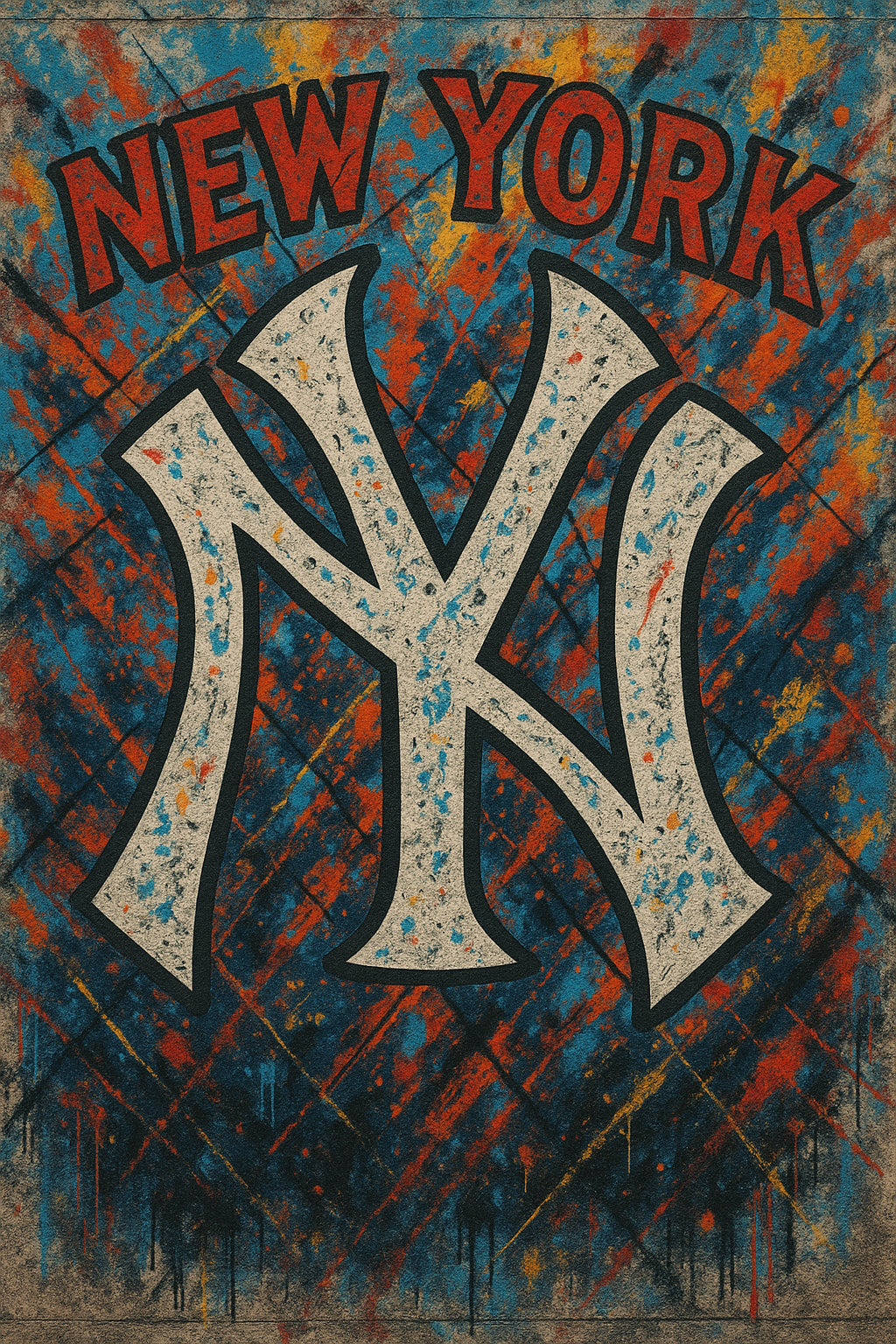 TOILE STREET ART  YANKEE