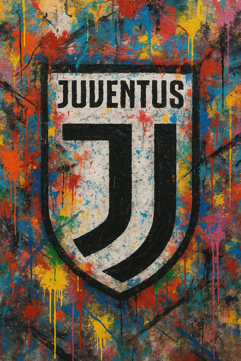 TOILE STREET ART  JUVENTUS