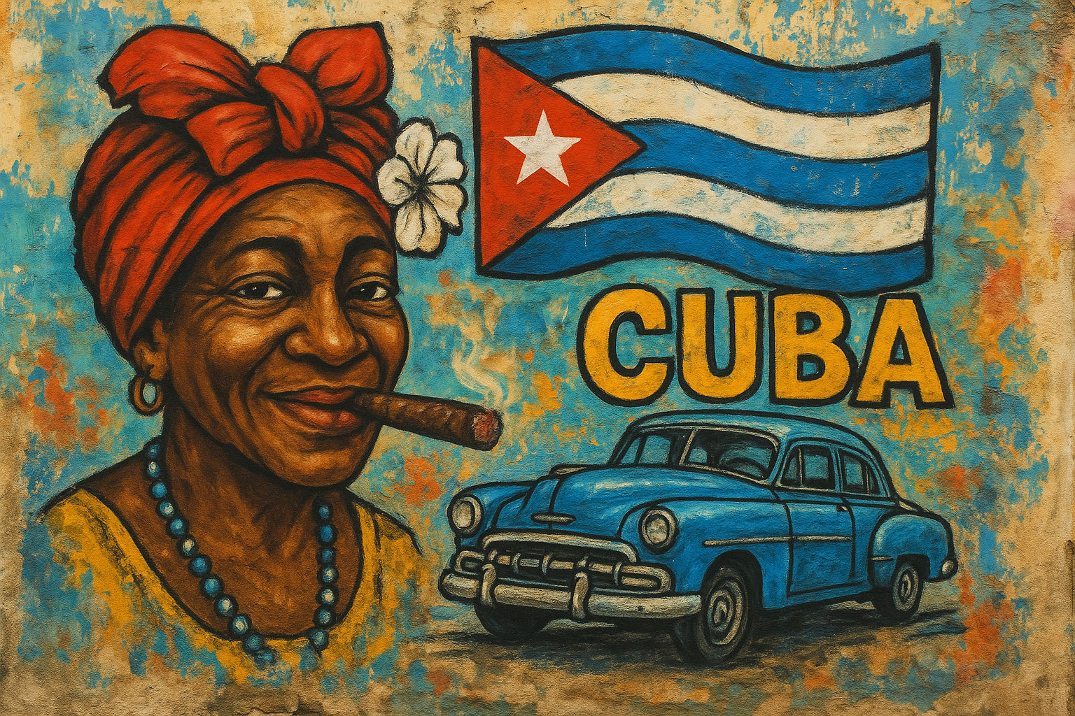 TOILE STREET ART CUBA