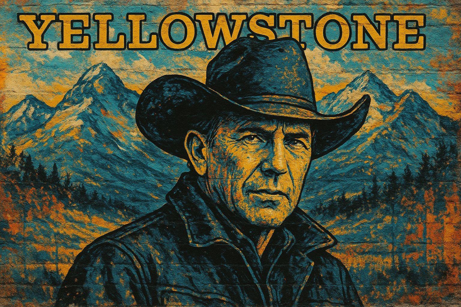 TOILE STREET ART YELLOW STONE