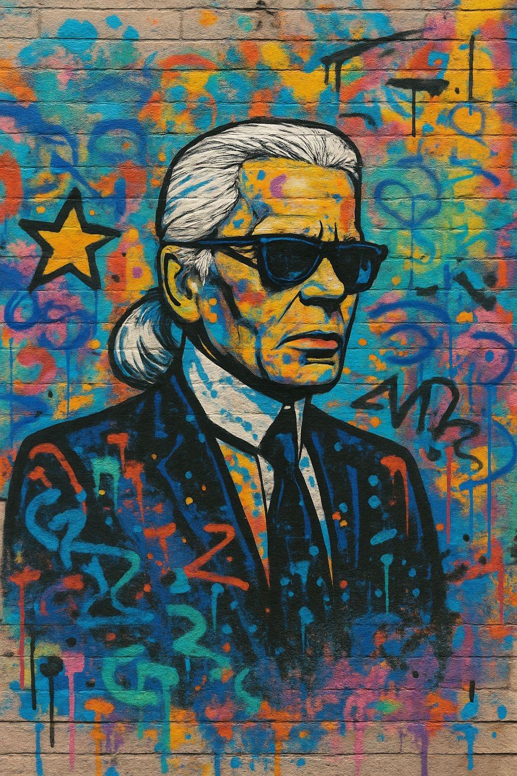TOILE STREET ART KARL