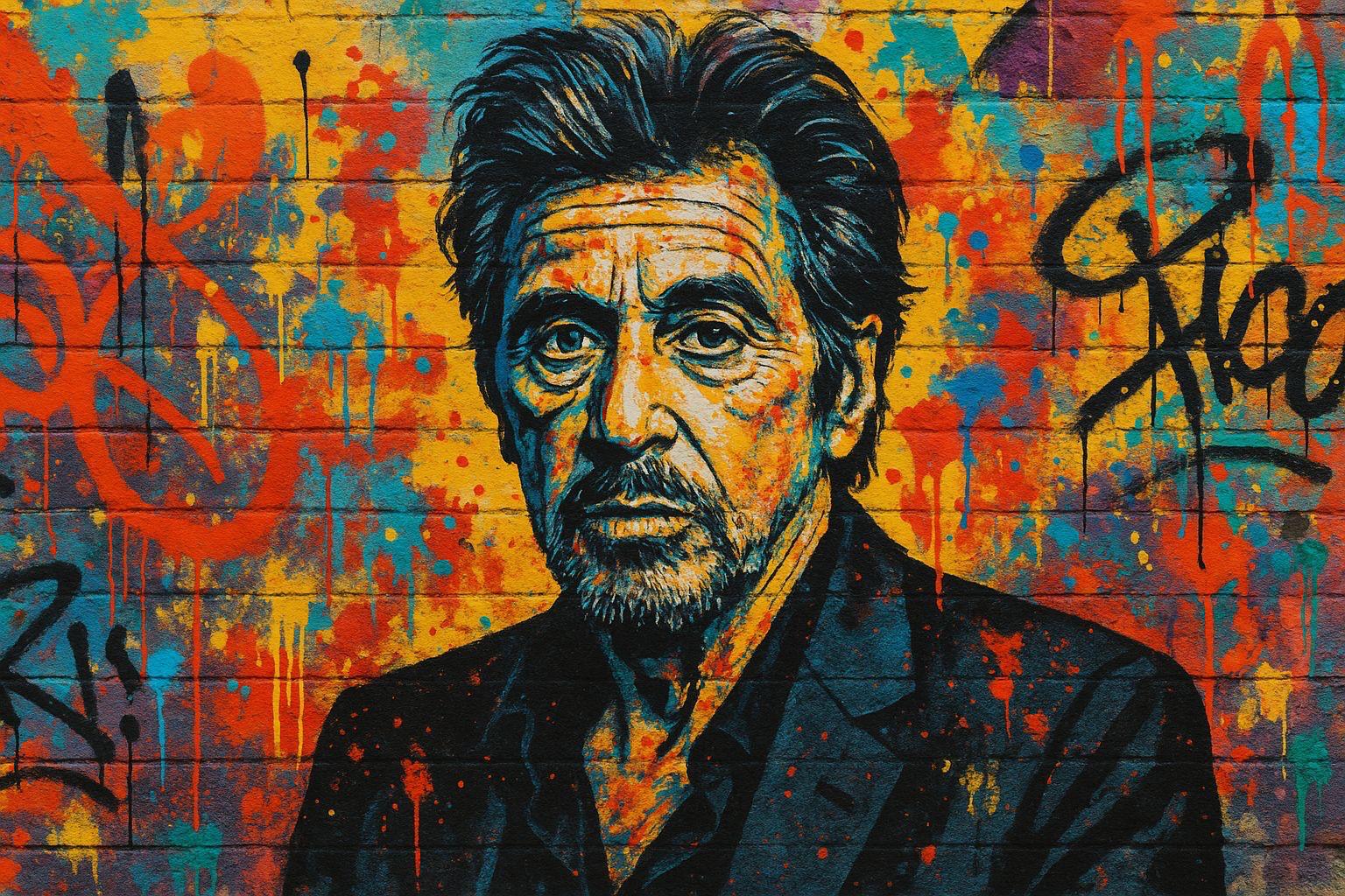 TOILE STREET ART AL PACINO