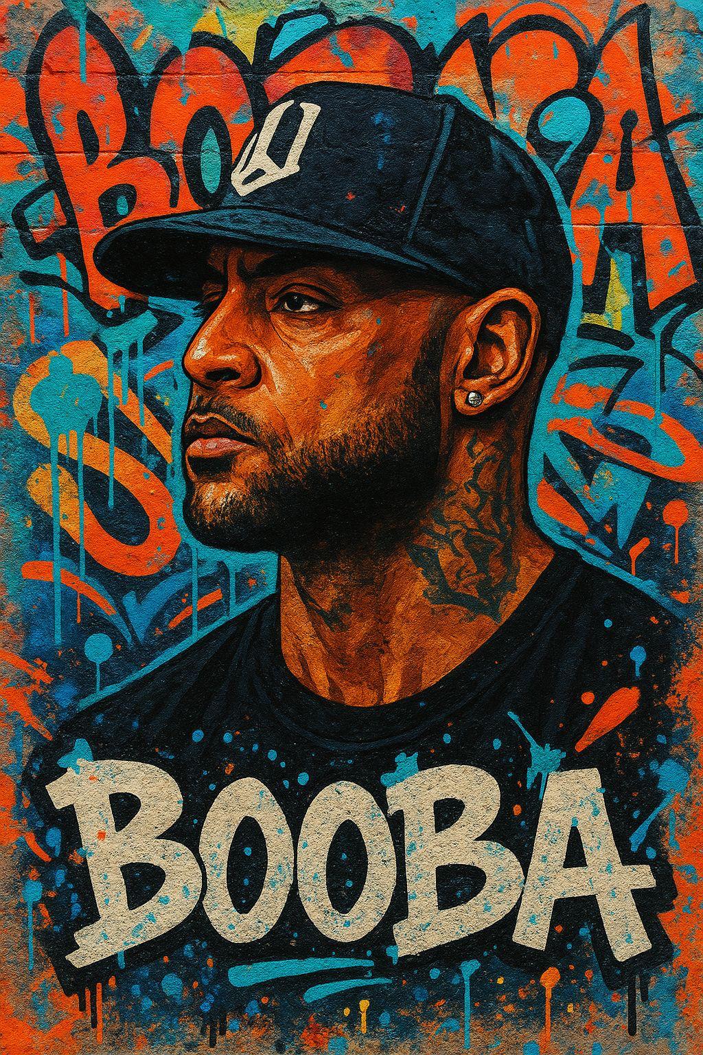 TOILE STREET ART RAP BOOBA