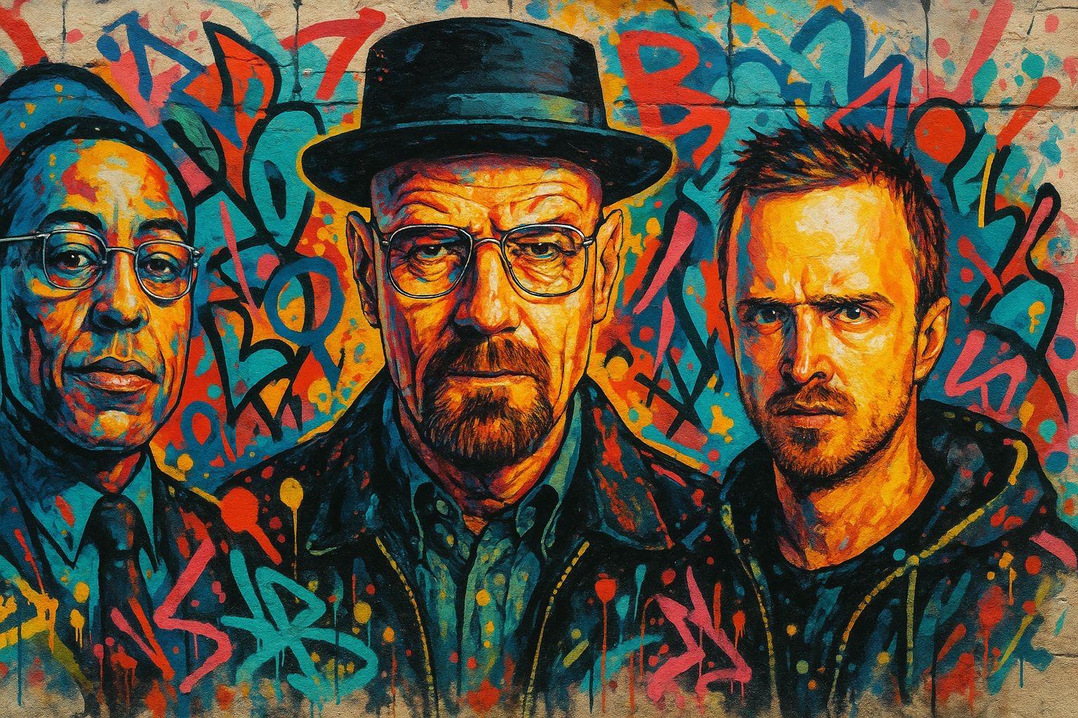 TOILE STREET ART BREAKING BAD