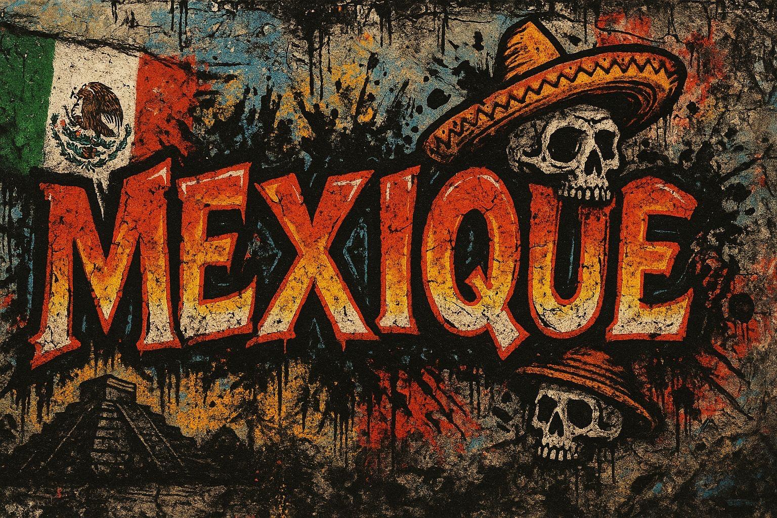 TOILE STREET ART MEXIQUE