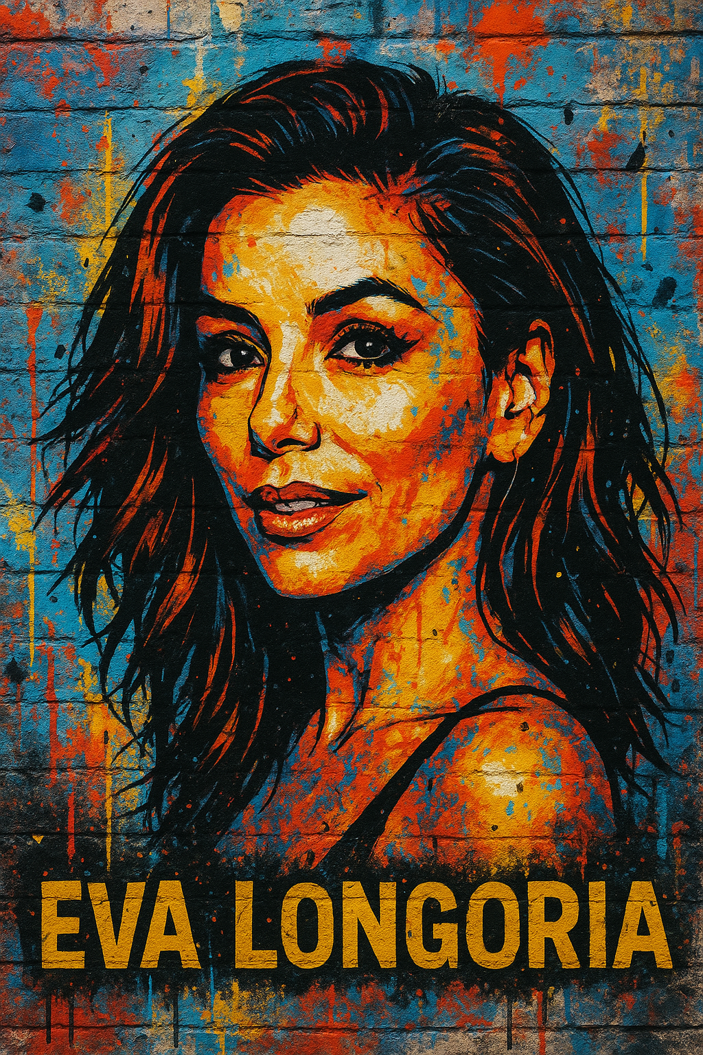 TOILE STREET ART EVA LONGORIA