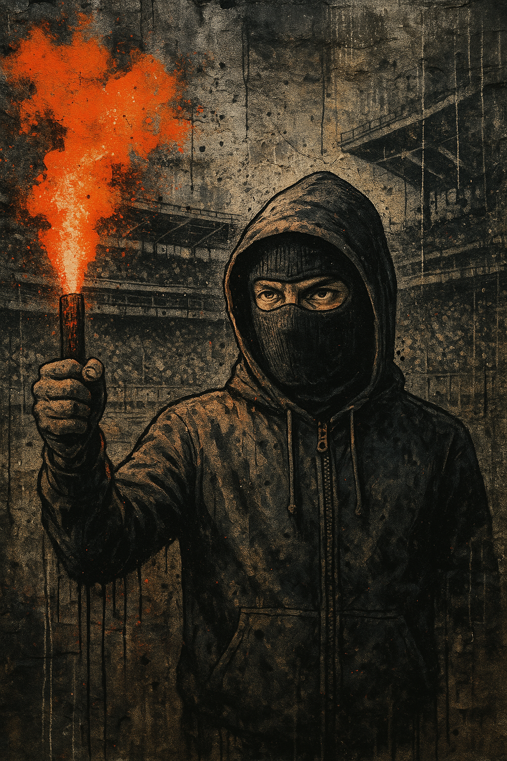TOILE STREET ART ULTRA FUMIGENE